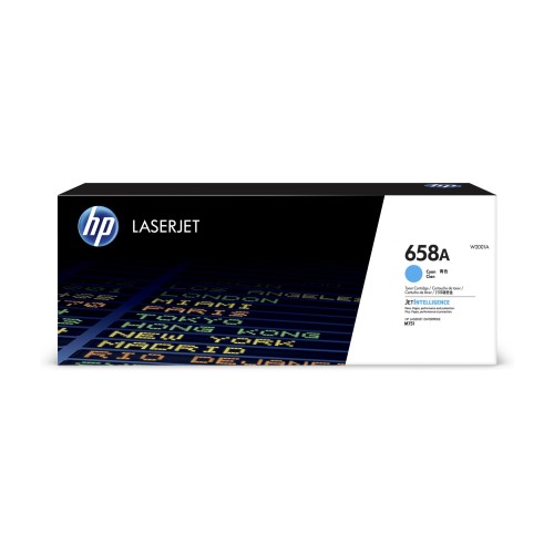 HP W2001A Cyan Cartucho de Toner Original - 658A