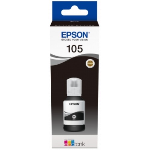 Epson 105 Negro Botella de Tinta Pigmentada Original - C13T00Q140