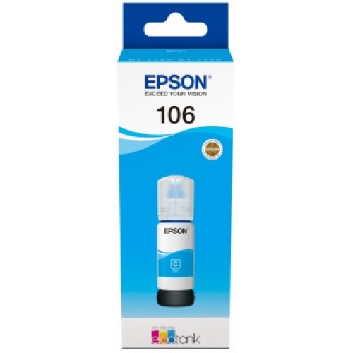 Epson 106 Cyan Botella de Tinta Original - C13T00R240