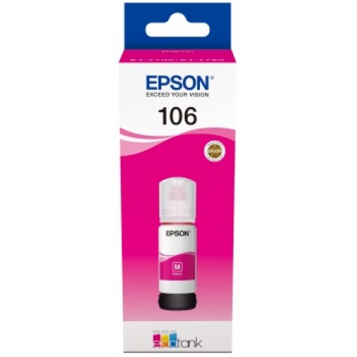 Epson 106 Magenta Botella de Tinta Original - C13T00R340