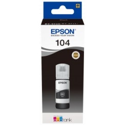 Epson 104 Negro Botella de Tinta Original - C13T00P140