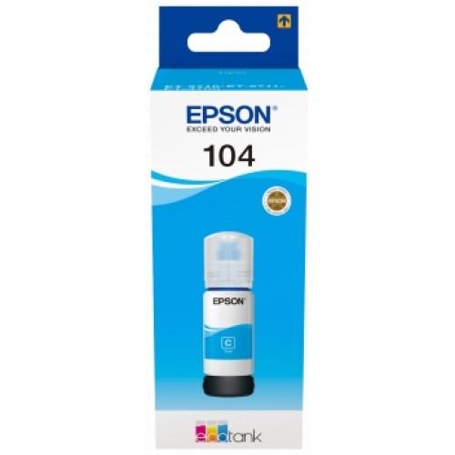 Epson 104 Cyan Botella de Tinta Original - C13T00P240