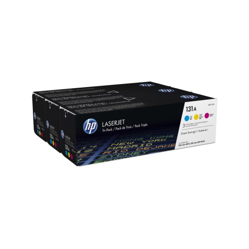 HP CF211A/CF212A/CF213A Pack de 3 Cartuchos de Toner Originales - 131A