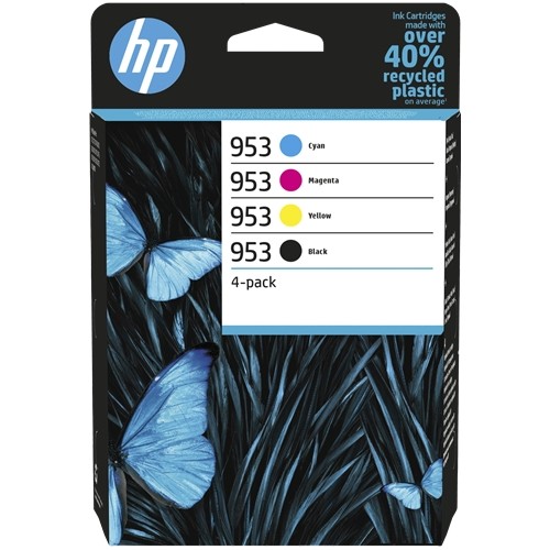 HP 953 Pack de 4 Cartuchos de Tinta Originales - 6ZC69AE