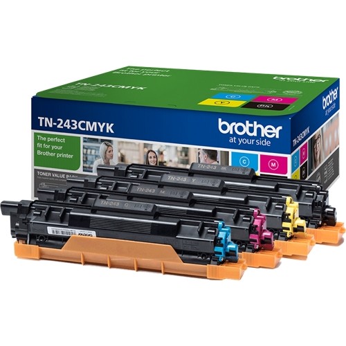 Brother TN243 Pack de 4 Cartuchos de Toner Originales - TN243CMYK