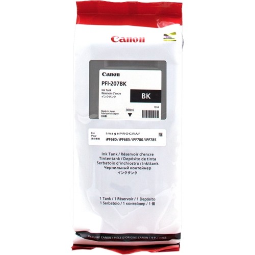 Canon PFI207 Negro Cartucho de Tinta Original - PFI207BK/8789B001