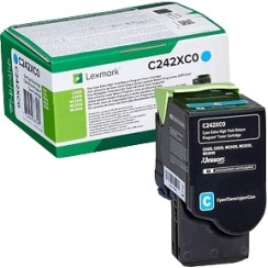 Lexmark C2425/C2535/MC2425/MC2535/MC2640 Cyan Cartucho de Toner Original - C242XC0