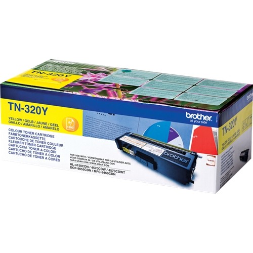 Brother TN320 Amarillo Cartucho de Toner Original - TN320Y