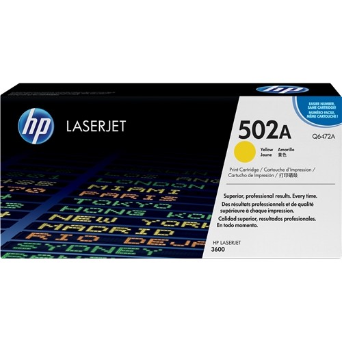 HP Q6472A Amarillo Cartucho de Toner Original - 502A