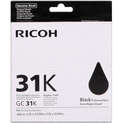 Ricoh GC31K Negro Cartucho de Gel Original - 405688