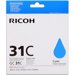 Ricoh GC31C Cyan Cartucho de Gel Original - 405689