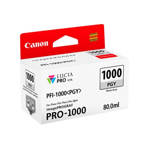 Canon PFI1000 Gris Photo Cartucho de Tinta Original - PFI1000PGY/0553C001