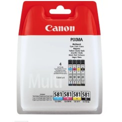 Canon CLI581 Pack de 4 Cartuchos de Tinta Originales - 2103C004