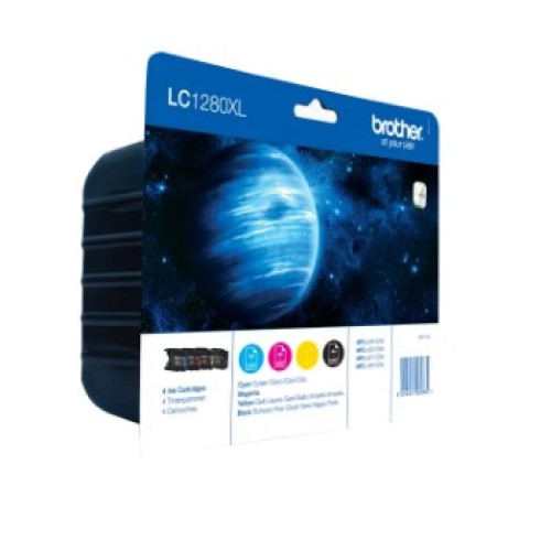 Brother LC1280XL Pack de 4 Cartuchos de Tinta Originales - LC1280XLVALBP