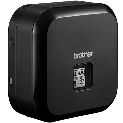 Brother PT-P710BT Cube Rotuladora Electronica Portatil Bluetooth USB - Resolucion 180ppp - Velocidad 20mms - Bateria Recargable - Color Negro