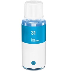 HP 31 Cyan Botella de Tinta Generica - Reemplaza 1VU26AE