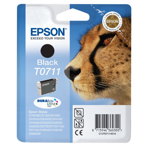 Epson T0711 Negro Cartucho de Tinta Original - C13T07114012