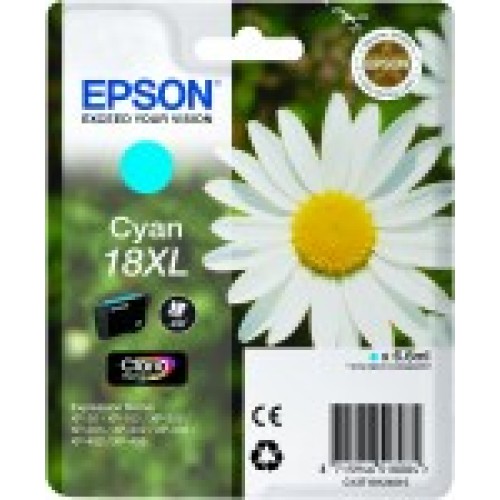 Epson T1812 (18XL) Cyan Cartucho de Tinta Original - C13T18124012