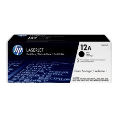 HP Q2612A Negro Pack de 2 Cartuchos de Toner Originales - 12A