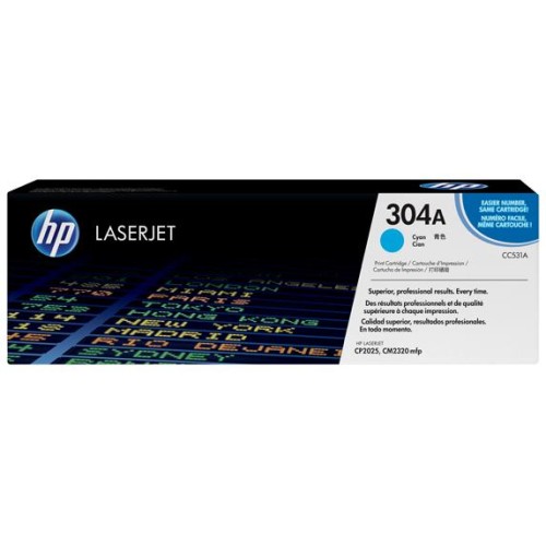 HP CC531A Cyan Cartucho de Toner Original - 304A