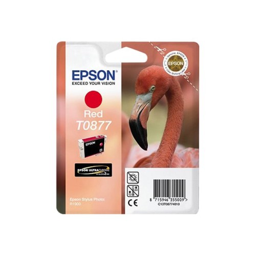 Epson T0877 Rojo Cartucho de Tinta Original - C13T08774010