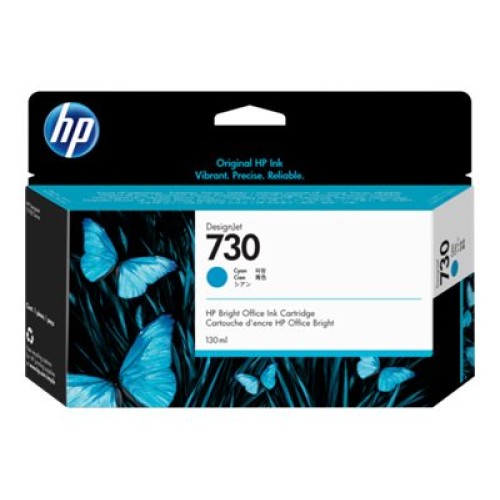 HP 730 Cyan Cartucho de Tinta Original - P2V62A