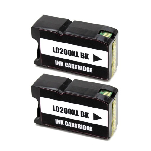 Lexmark 200XL Negro Pack 2 Cartuchos de Tinta Genericos - Reemplaza 14L0197