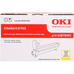 OKI C5650/C5750 Amarillo Tambor de Imagen Original - 43870005 (Drum)