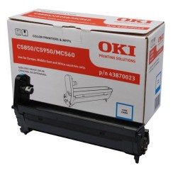 OKI C5850/C5950/MC560 Cyan Tambor de Imagen Original - 43870023 (Drum)