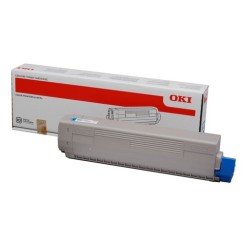 OKI C822 Cyan Cartucho de Toner Original - 44844615