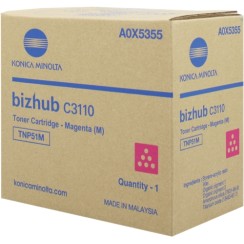 Konica Minolta Bizhub C3110 Magenta Cartucho de Toner Original - A0X5355/TNP51M