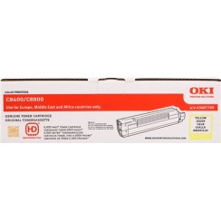 OKI C8600/C8800 Amarillo Cartucho de Toner Original - 43487709