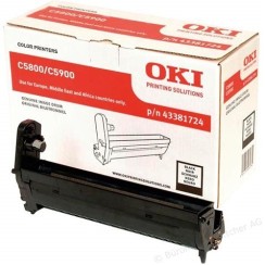 OKI C5800/C5900/C5550MFP Negro Tambor de Imagen Original - 43381724