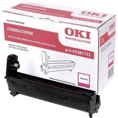 OKI C5800/C5900/C5550MFP Magenta Tambor de Imagen Original - 43381722