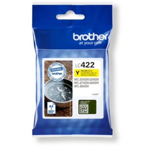 Brother LC422 Amarillo Cartucho de Tinta Original - LC422Y