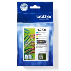 Brother LC422XL Pack de 4 Cartuchos de Tinta Originales - LC422XLVAL