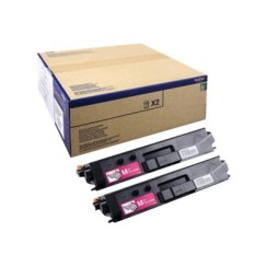 Brother TN329 Magenta Pack de 2 Cartuchos de Toner Originales - TN329MTWIN