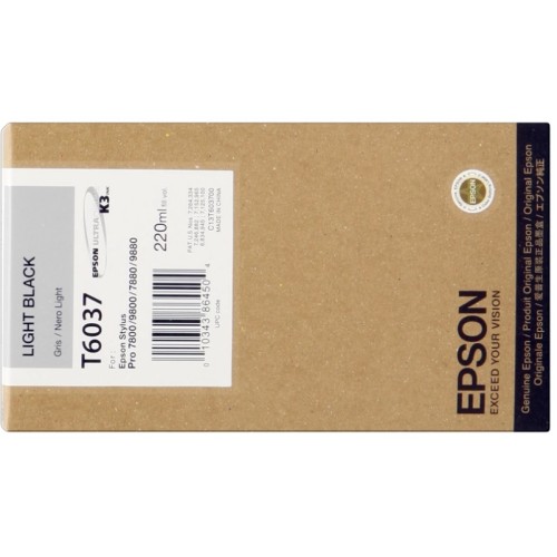 Epson T6037 Negro Light Cartucho de Tinta Original - C13T603700