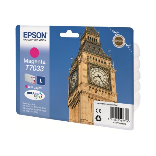 Epson T7033 Magenta Cartucho de Tinta Original - C13T70334010