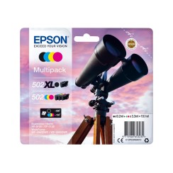 Epson 502XL/502 Pack de 4 Cartuchos de Tinta Originales - C13T02W94010