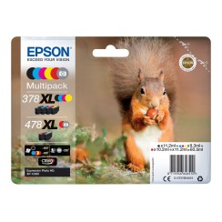 Epson 378XL/478XL Pack de 6 Cartuchos de Tinta Originales - C13T379D4010