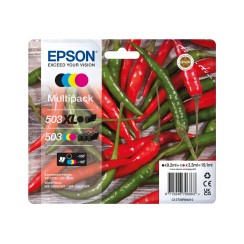 Epson 503XL/503 Pack de 4 Cartuchos de Tinta Originales - C13T09R94010