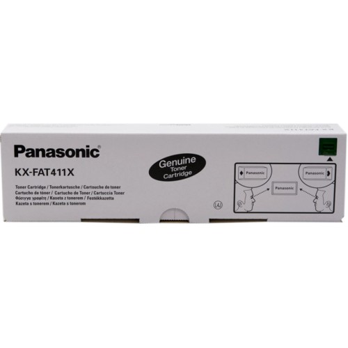 Panasonic KX-FAT411X Negro Cartucho de Toner Original