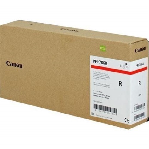 Canon PFI706 Rojo Cartucho de Tinta Original - 6687B001