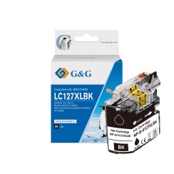 G&G Brother LC127XL Negro Cartuchos de Tinta Generico - Reemplaza LC127XLBK