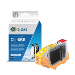 G&G Canon CLI8 Negro Cartucho de Tinta Generico - Reemplaza 0620B001/0620B029/0620B028