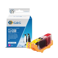 G&G Canon CLI526 Magenta Cartucho de Tinta Generico - Reemplaza 4542B001