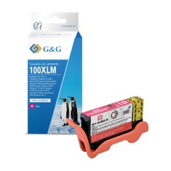 G&G Lexmark 100XL Magenta Cartucho de Tinta Generico - Reemplaza 14N1070E/14N1094E/14N0901E/14N0921E