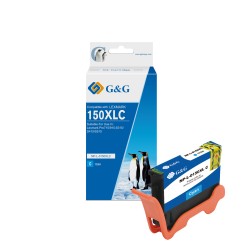 G&G Lexmark 150XL Cyan Cartucho de Tinta Generico - Reemplaza 14N1615E/14N1642E/14N1608E