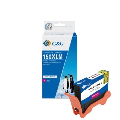 G&G Lexmark 150XL Magenta Cartucho de Tinta Generico - Reemplaza 14N1616E/14N1646E/14N1609E